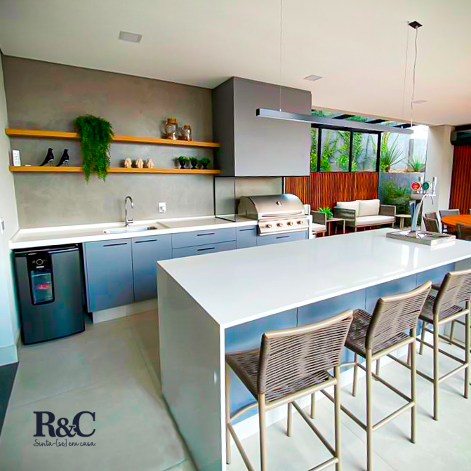 Melhor investimento na sua área gourmet é com móveis planejados