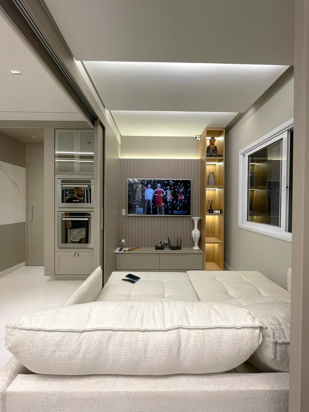 olha essa home planejada oculta, sensacional